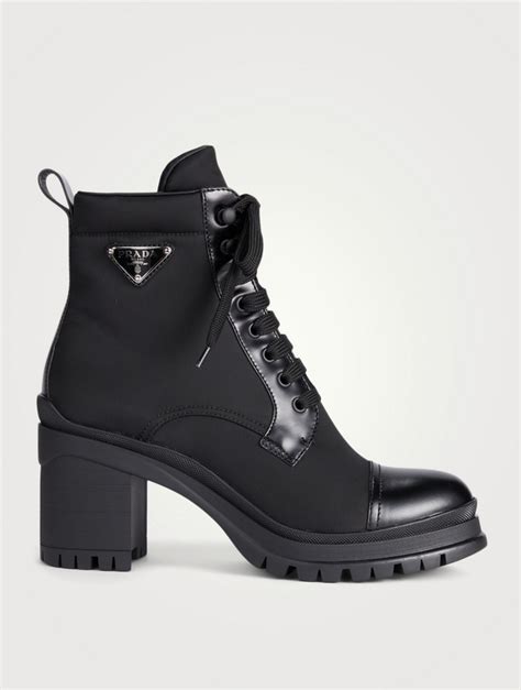 prada leather wedge boots|nylon prada boots women.